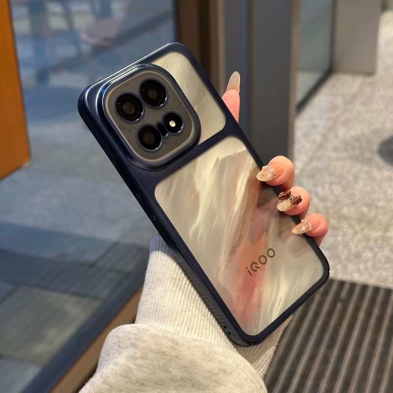 Original Matte Clear Hard Armor Plating Handyhülle für Vivo X300 Pro und IQOO 15 in Transparent/Silver, stoßfeste und ultradünne Schutzhülle - Bild 2