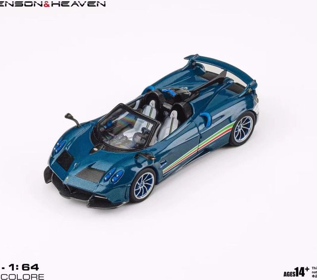 Linyi toy car Pagani Zonda Pagani Huayra Tricolore, Die-Cast Modell, 1:64, Metall, ab 14 Jahren - Bild 1