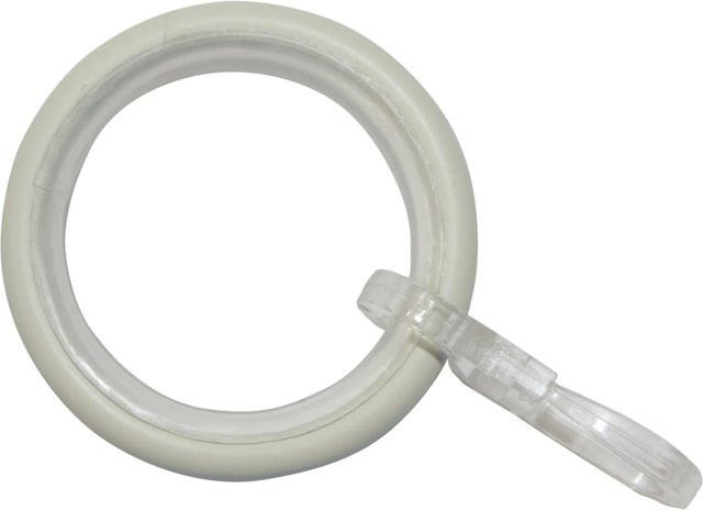 Gardinia Gardinenringe Elba mit Gleiteinlage aus Metall in Ivory/Weiß - Bild 1