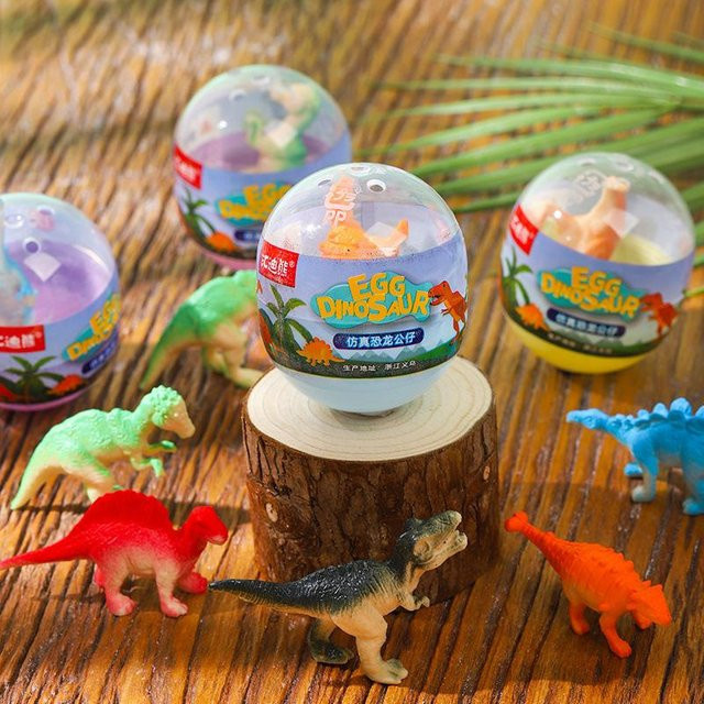 Fashnics Mini Simulierte Dinosaurier Modelle Überraschungs Kapsel Eier 10-teiliges Set für 2-4 Jahre - Bild 1