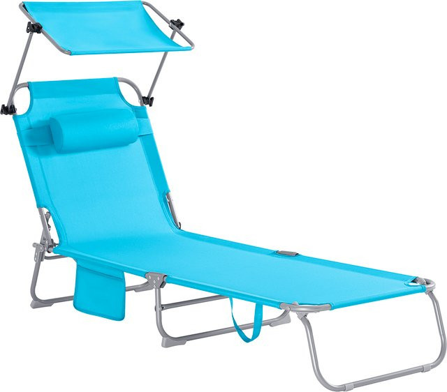 SoBuy OGS48-B Schaukelliege mit Seitentasche in Himmel Blau - Bild 1