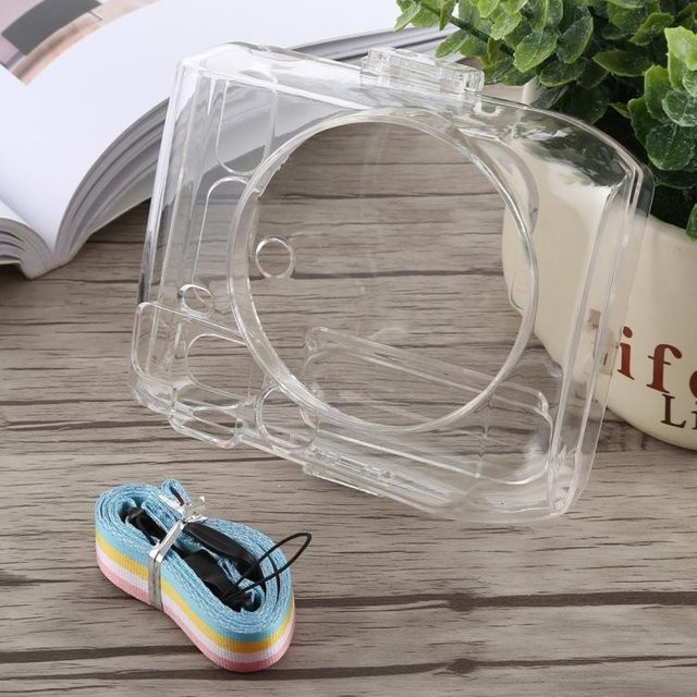 Fujifilm instax mini 70 Schutzhülle aus Kristallmaterial mit Trageriemen in Transparent - Bild 1