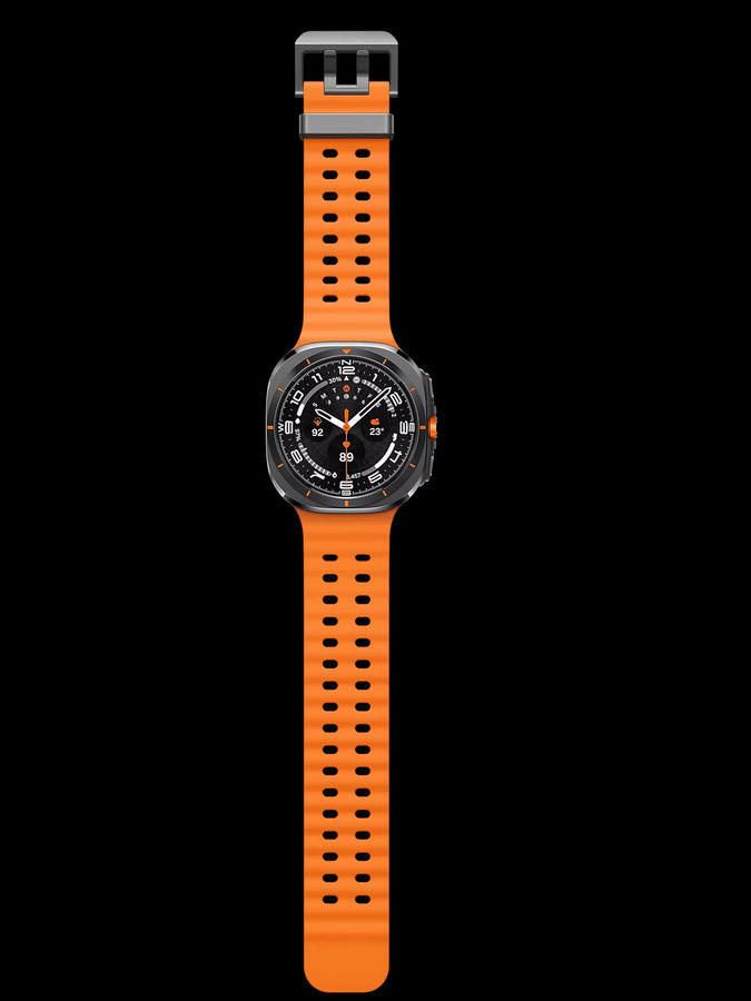 RWBANDS Uhrenarmband Samsung Galaxy Watch Ultra, Gummi, Orange - Bild 5