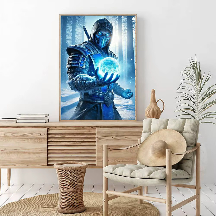 Mortal Kombat Anime-Poster als wasserfester Papieraufkleber zur Wanddekoration - Bild 3