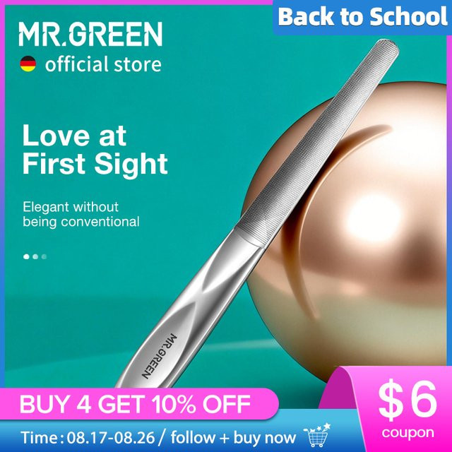 MR.GREEN Nagelfeile aus Edelstahl, U-förmig, glänzend, Unisex - Bild 1