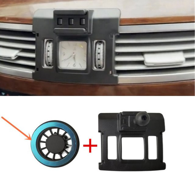 Magnetische Smartphone-Halterung aus ABS-Material für Mercedes Benz S400 S450 S500 W221 (2008-2012), Farbe: Schwarz - Bild 1