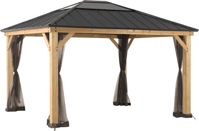 Sunjoy Schutznetz für Zedernholz Gazebo und Pavillon B: 393 cm, T: 452 cm - Bild 1
