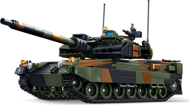 HYMILENARIO Leopard 2A6 Hauptkampfpanzer, Modell Bausatz, Bausteine - Bild 1