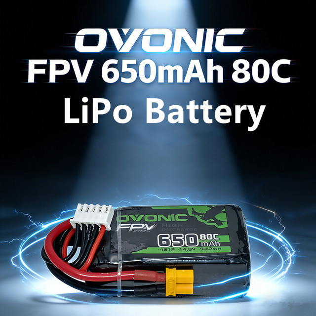 PYLRC Original 80C 650mAh 14,8V LiPo-Akku, 4S-Akku, mit XT30-Stecker - Bild 1
