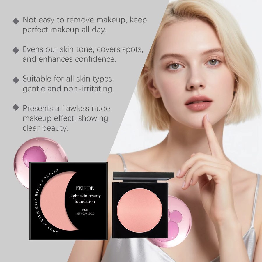 eelhoe Foundation-Palette, Creme, matt, 3 Farben, Unisex - Bild 2