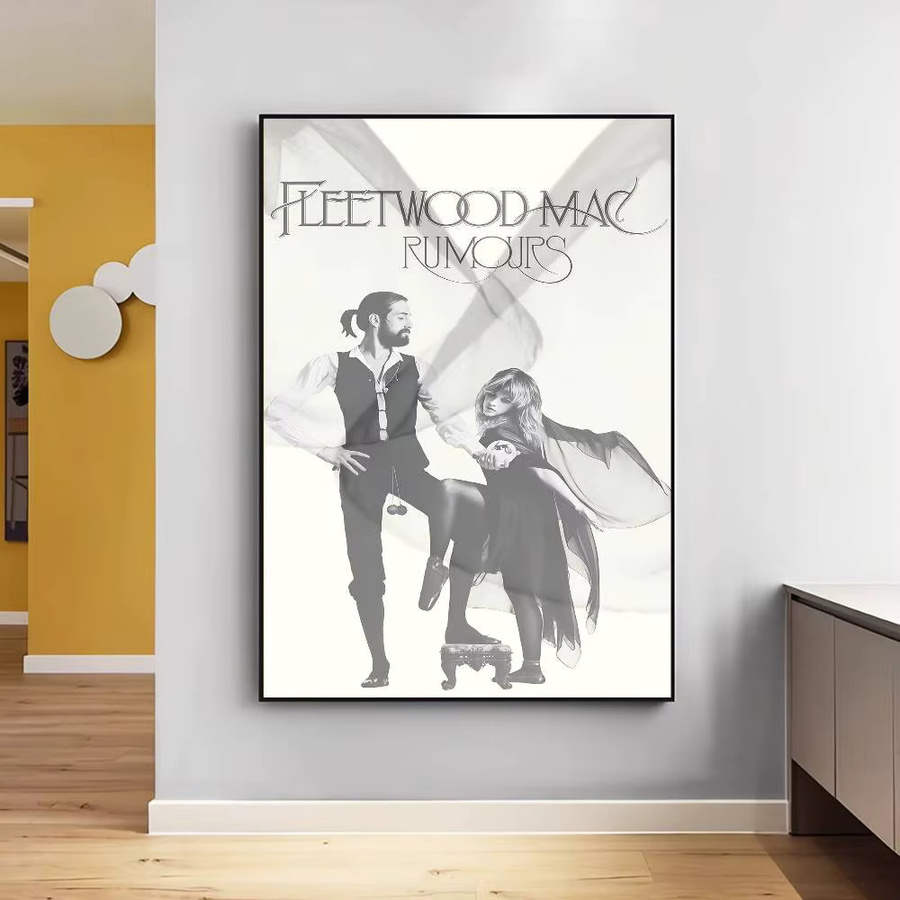 F-Fleetwood Rock Band Mac Vintage Poster aus Papier in Mehrfarbig, Rechteckig, Breite: 15,0 cm, Höhe: 10,0 cm - Bild 4