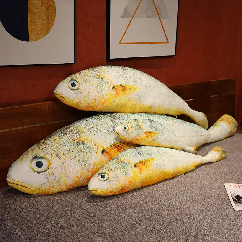 YUZHINUO Große Gelbe Croaker Plüsch Spielzeug, Fisch Puppe, Gelb - Bild 2