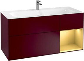 V&B Waschtischunterschrank Finion Wandbeleuchtung Peony Matt B: 119,6 cm, T: 49,8 cm - Bild 1