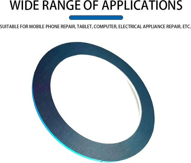 Schwarzes doppelseitiges Klebeband für Handy-Reparaturen und Bildschirmrahmen, Dicke: 0,3 mm - Bild 1