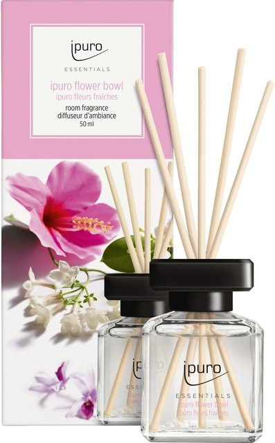 ipuro Raumduft Essentials Flower Bowl Reed Diffuser Blumig Altrosa 50 ml - Bild 1