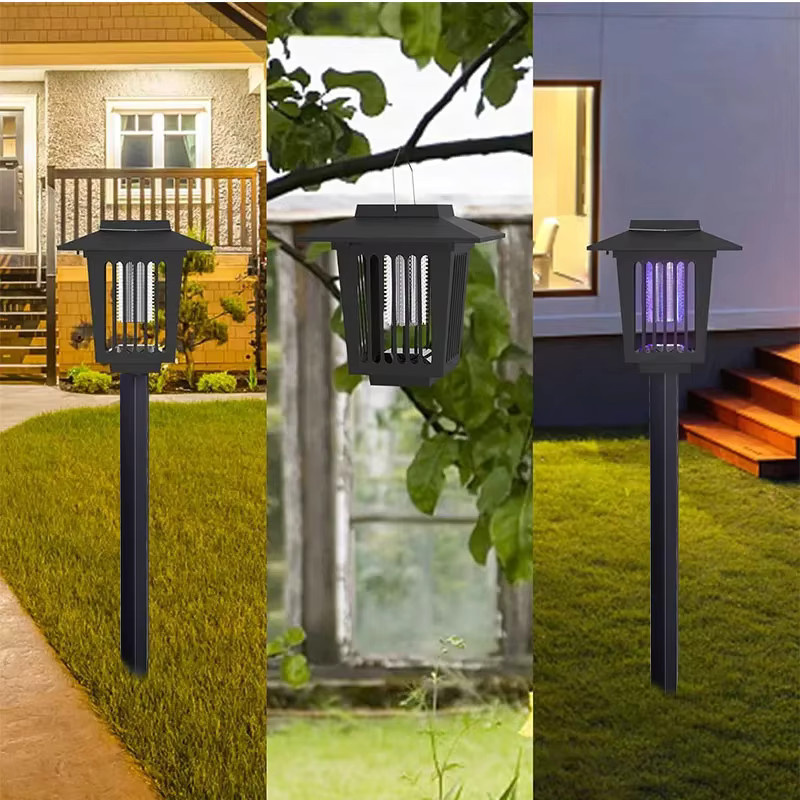 VENUSWING Solar-Insektenvernichter in Schwarz, wasserdichter Mückenvernichter für Garten und Terrasse sowie beleuchtungsabweisende Lampe für Innen- und Außenbereich - Bild 5