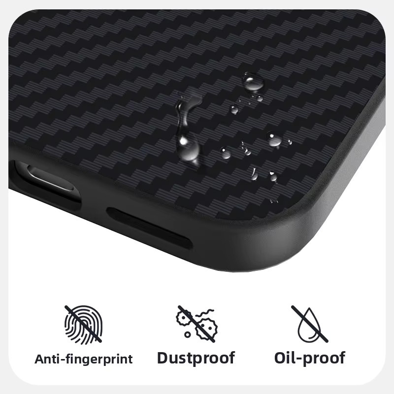 Stoßfeste Kohlefaser-Handyhülle für Google Pixel 10, 9 Pro XL, 10A und 9A in Schwarz mit MagSafe Magnetisch für kabelloses Laden - Bild 4