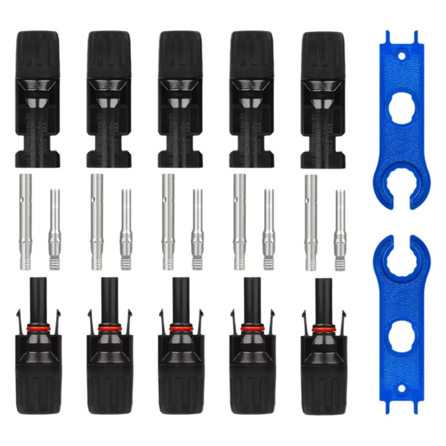 EARU DC-Solarstecker Set IP67 wasserdicht mit 2 Schraubenschlüsseln für PV-Kabel 1000 V 30 A - Bild 6