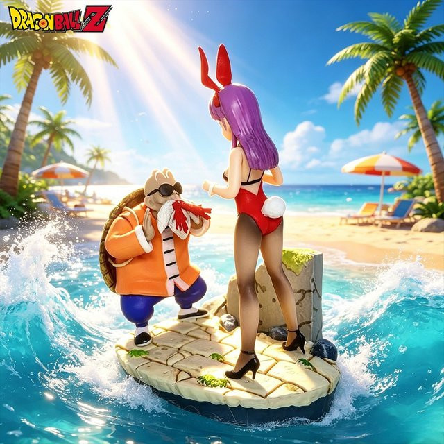 Bandai Dragon Ball Bulma Meister Roshi, Actionfiguren, Kunststoff - Bild 1