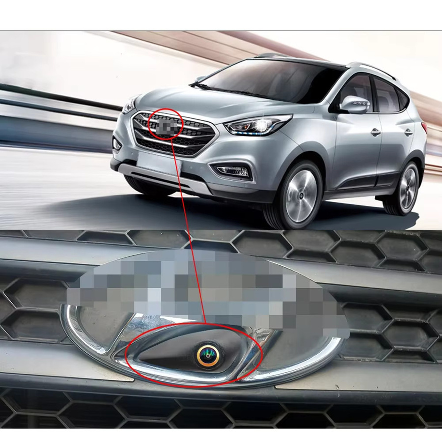SMARTOUR Full HD 1080P CCD AHD Fahrzeug-Emblem-Frontkamera in Schwarz für Hyundai Elantra Verna Accent Tucson IX35 Santa Fe I20 I30 I40 H1 - Bild 4