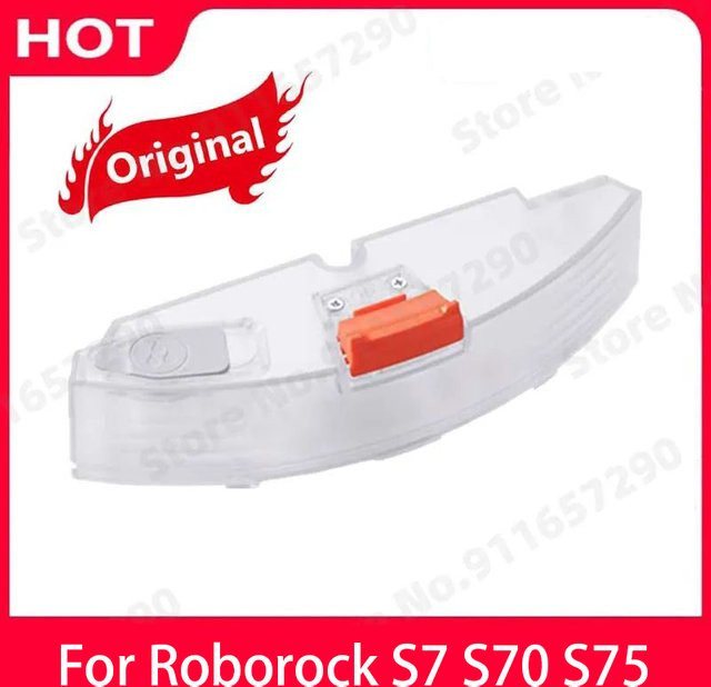 Roborock Ersatz Wassertank mit elektrischer Steuerung für S7 S70 S75 Staubsauger Zubehör in Orange und Transparent - Bild 1