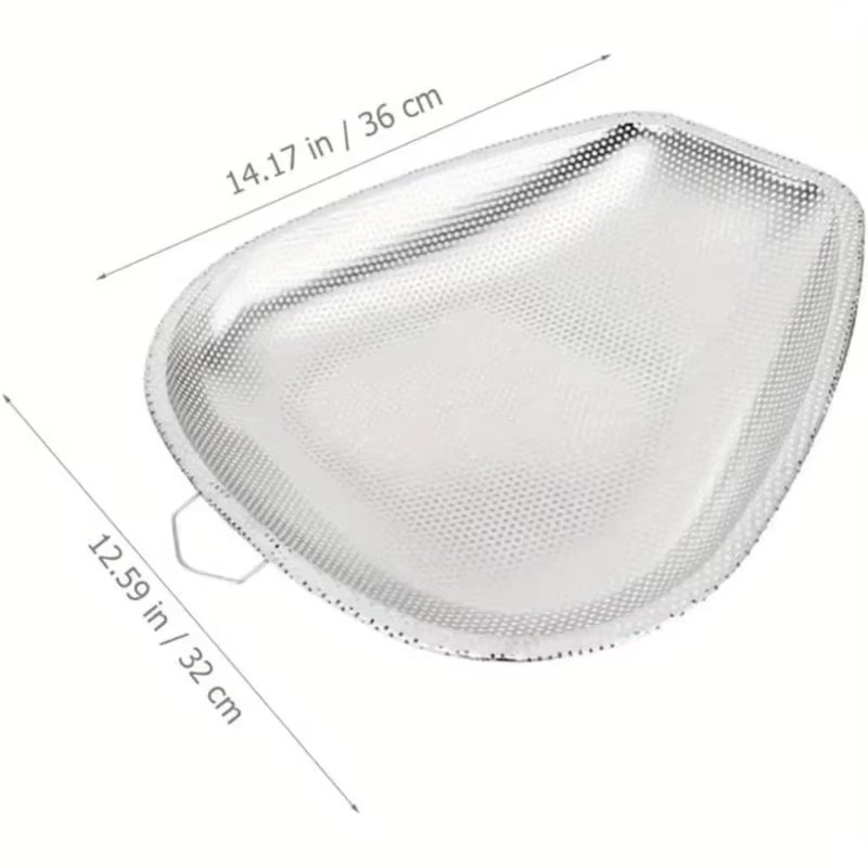 Feinmaschiges Küchensieb aus Edelstahl in Silber, rund, Durchmesser: 36,0 cm - Bild 3