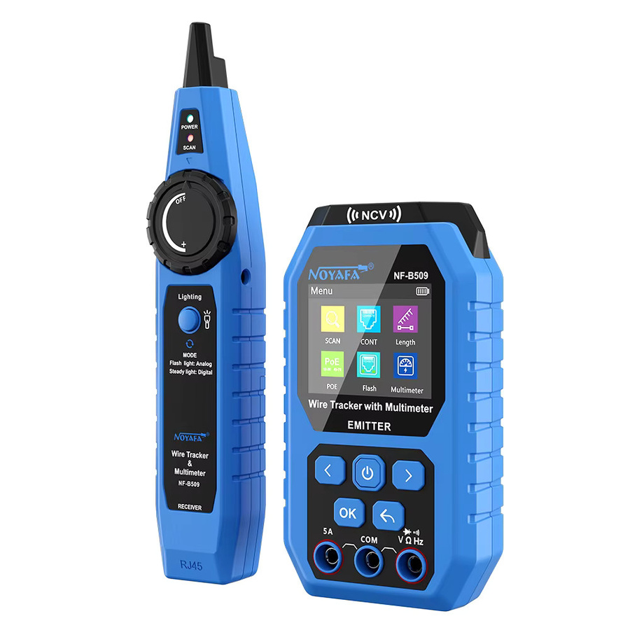NOYAFA NF-B509 Multimeter und Ethernet-Kabeltester mit POE-Funktion und NCV in Blau - Bild 7