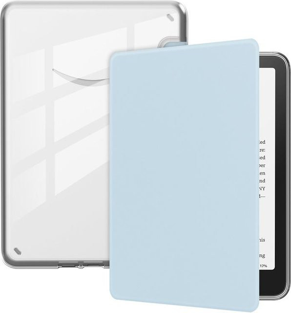 Transparentes Acryl Hartschalenetui für Amazon Kindle Paperwhite 2024 und 11. Generation 2022 in Himmelblau - Bild 1