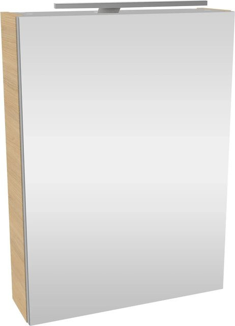 Fackelmann Spiegelschrank SBC Sandeiche mit Softclose Türen und LED-Beleuchtung, B/H/T: 50 x 68 x 15,3 cm - Bild 1