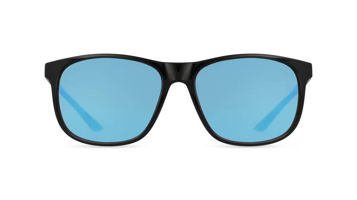 Puma PU0132S Sonnenbrille, Vollrand, quadratisch, Kunststoff, Unisex, schwarz - Bild 1