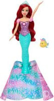 Mattel Disney Arielle Verwandlungspuppe, Meerjungfrau-Funktion, mit Zubehör - Bild 1