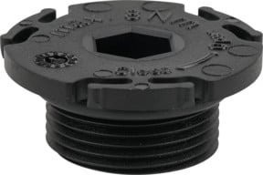 KS Tools Ölablassschraube mit Innensechskant in Schwarz, M24 x 1,5 x 12 mm, 10er-Pack - Bild 1