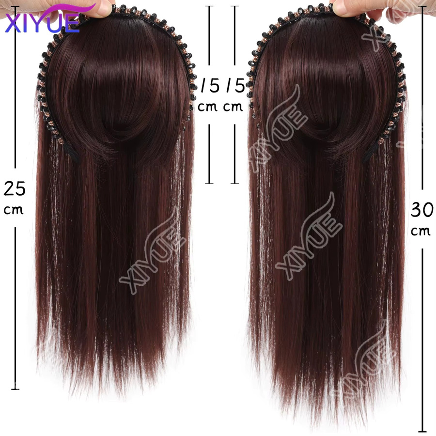 XIYUE Clip-in Pony-Haarteile mit Strassband, gerade, Damen - Bild 3