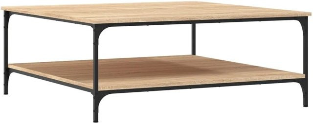 vidaXL Couchtisch Sonoma-Eiche in Braun aus Holzwerkstoff und Eisen, B/T/H: 100 x 100 x 40 cm - Bild 1