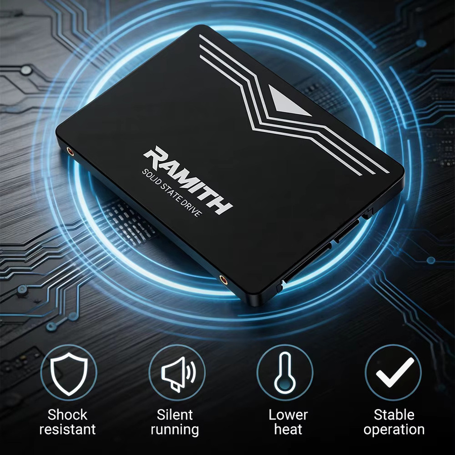 RAMITH 2.5 SATA 3 SSD 128 GB Solid-State-Laufwerk für PC und Laptop in Schwarz - Bild 3