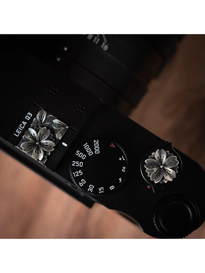 Coogens Handgemachte Metall Blitzschuh Abdeckkappe in Silber für Fuji XT5 XE5 XM5 Nikon Leica Q3 M11 Panasonic S9 Canon Kamerazubehör - Bild 2