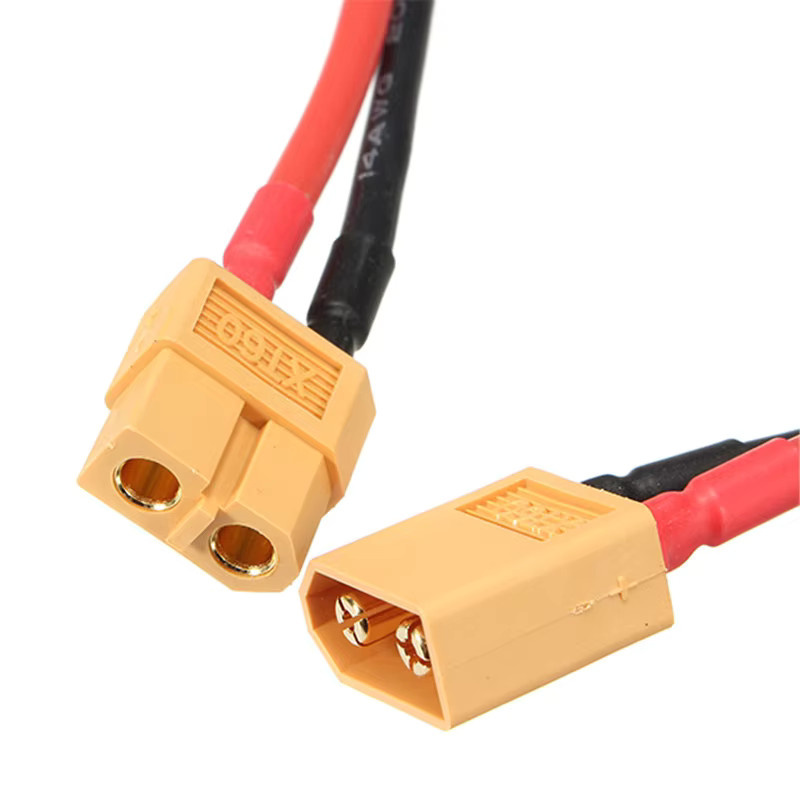 XT60-Buchse auf XT60-Stecker Adapter mit 14 AWG Silikondraht für Lipo-Batterien - Bild 2