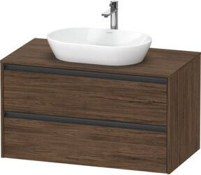 Duravit Waschtischunterschrank Ketho.2 wandhängend mit einem Ausschnitt Breite: 100 cm, Tiefe: 55 cm, Höhe: 56,8 cm - Bild 1