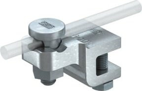 OBO Bettermann Vertr Falzklemme Fix-Kontakt 5004 DIN-FT 12 in Silber - Bild 1