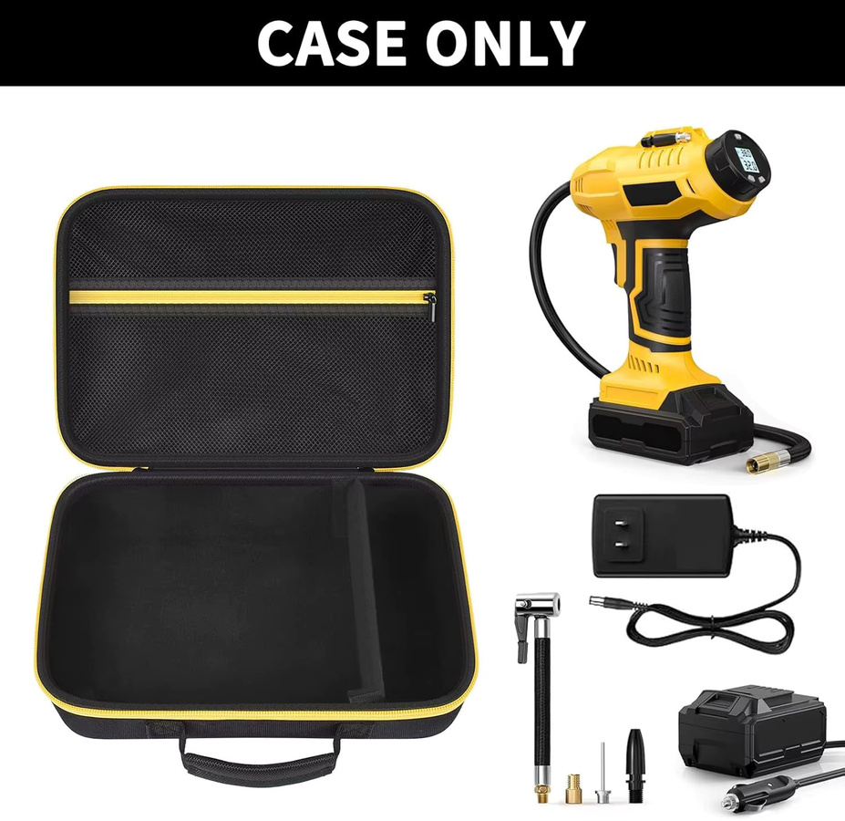 Hartschalenkoffer für AstroAI 20V MAX Reifenfüller JY16P160-18 (C2), schwarze Luftkompressortasche für kabellose Werkzeuge - Bild 2
