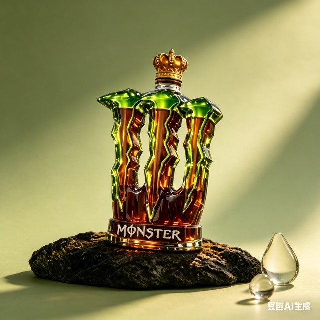 YANG Monster Claw Whiskey-Dekanter aus Glas mit Kronendesign in Transparent - Bild 1