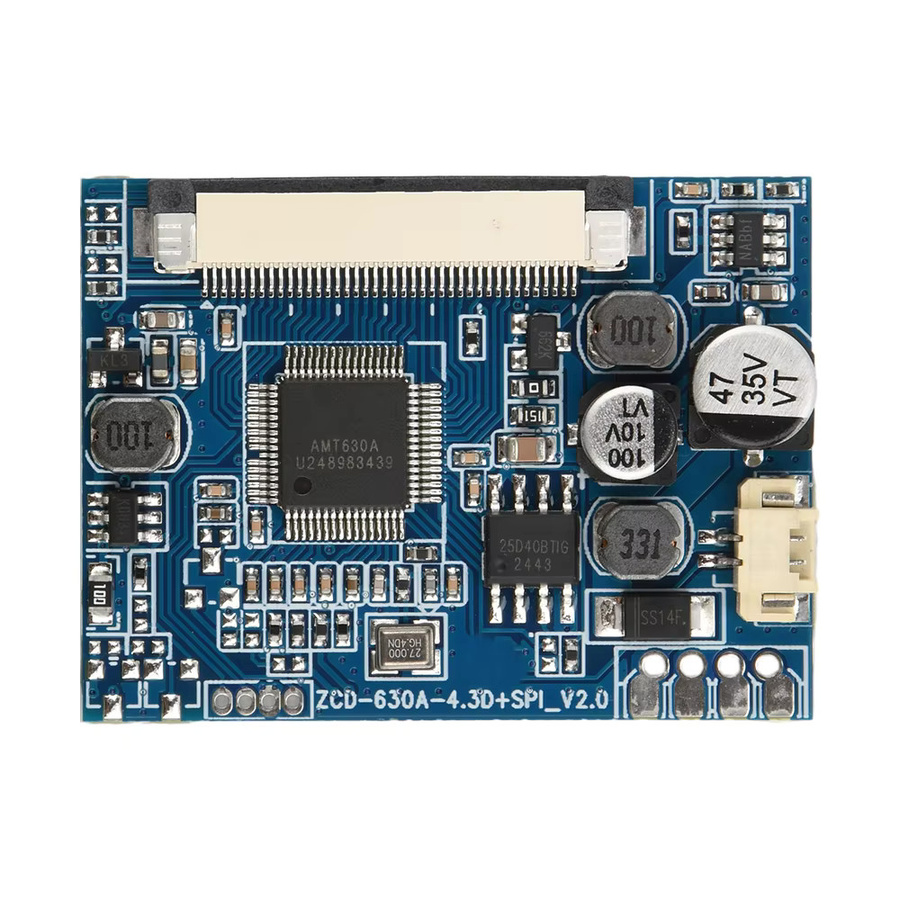 Gaqqee LCD-Display-Treiberplatine für 4,3 Zoll und 5 Zoll Displays mit 480x272 oder 800x480 Auflösung in Blau für Automotive Audio-Visual und digitale Bilderrahmen - Bild 4