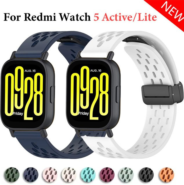 Xiaomi Uhrenarmband Silikon, Schwarz, Redmi 5 Aktive, Redmi 5 Lite - Bild 1