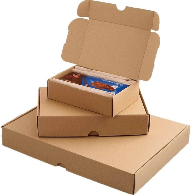 PROREGAL Maxibriefkarton Braun, B/T/H: 160 x 113 x 42 mm, wiederverschließbarer Versandkarton mit Fingerlochgriff - Bild 1