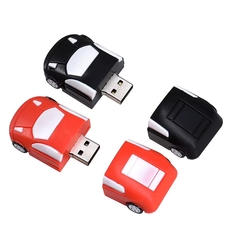 JASTER USB 2.0 Flash-Laufwerk Cartoon-Auto in Bunt und Schwarz, 64 GB Mini-Speicherstick für Kinder - Bild 2