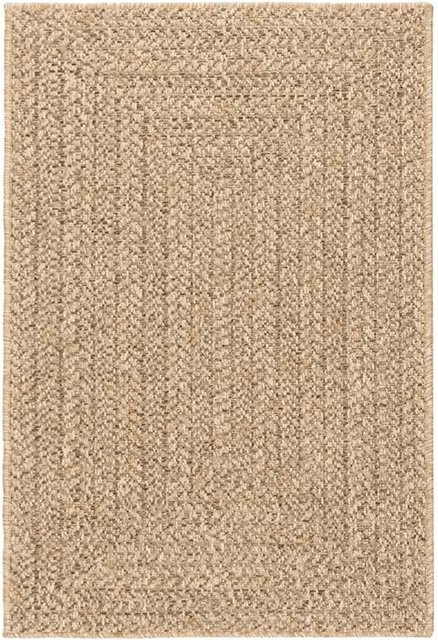 vidaXL Teppich in Juteoptik aus Polypropylen für Innen und Außen, Beige/Braun, B: 140 cm, L: 200 cm - Bild 1