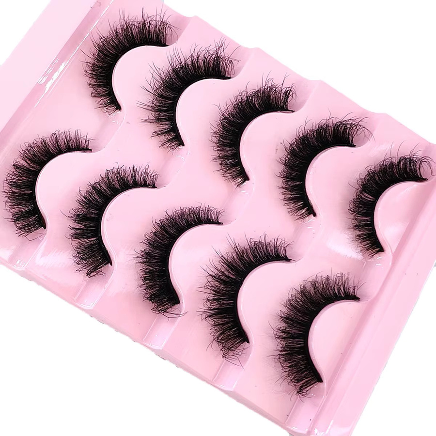 Ams Falsche Wimpern, 5 Paar, Natürlich - Bild 3