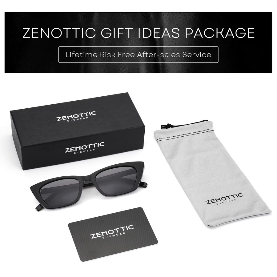 ZENOTTIC Sonnenbrille Cat Eye, Acetat, Vollrand, Damen, polarisiert - Bild 3
