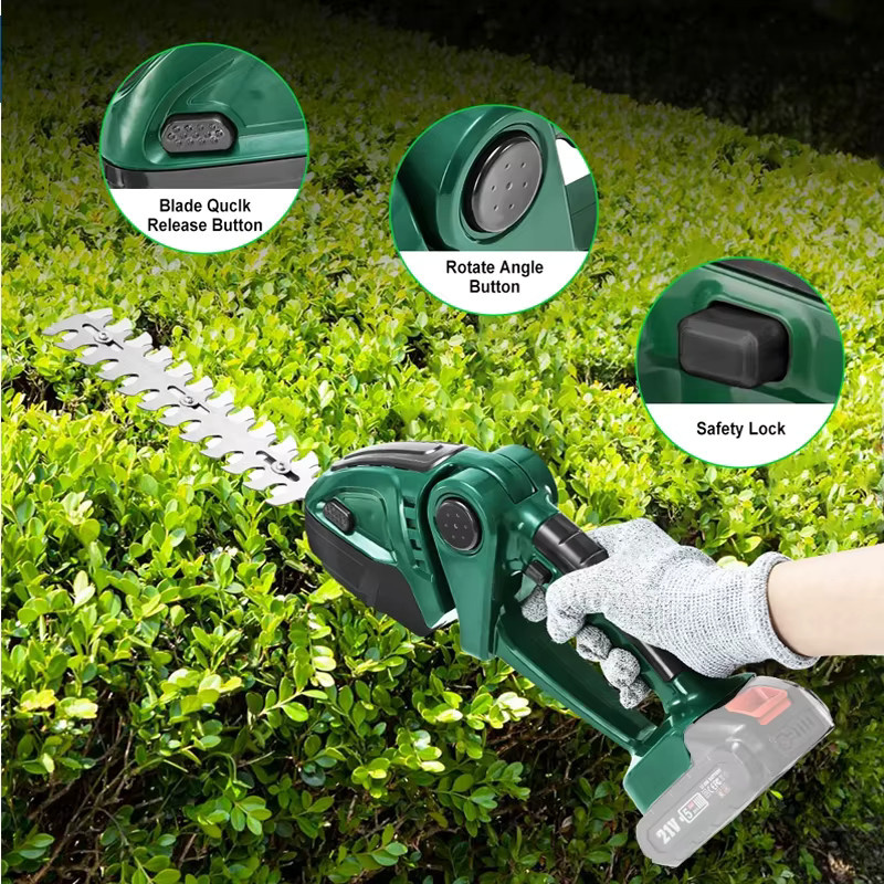 2-in-1 Elektrischer Trimmer und Heckenschere für Makita LXT Akkus, kabelloses Elektrowerkzeug in Grün - Bild 3