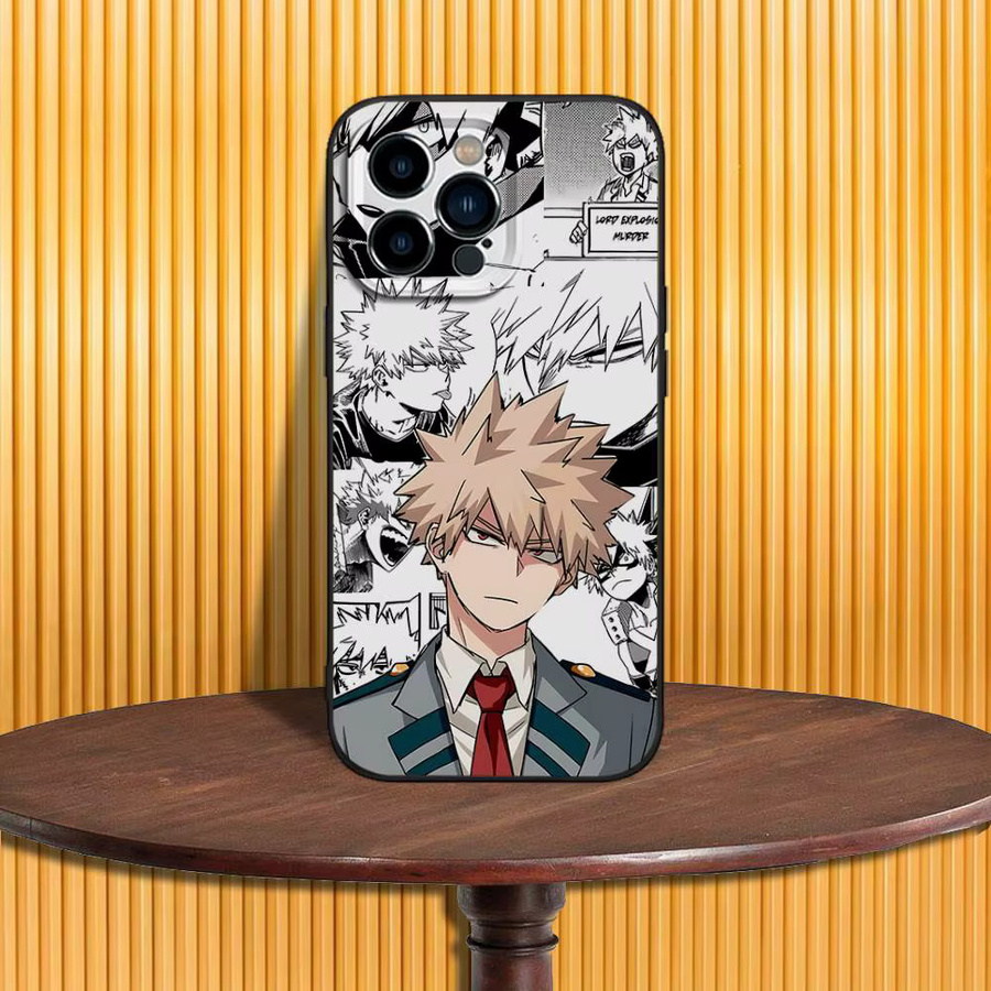 Katsuki Bakugo Hero A-Academia Handyhülle für iPhone (alle Modelle) in Schwarz - Bild 2